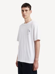 Norse Projects White Holger Globe Print T-Shirt - Image 2 of 5