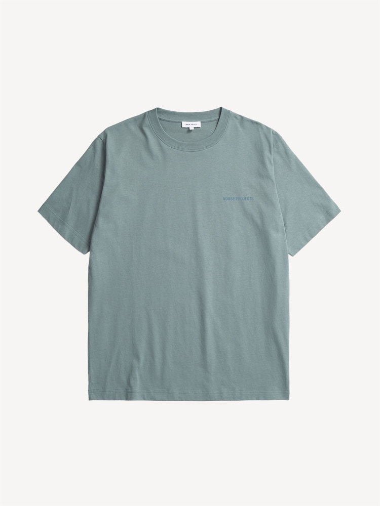 Norse Projects Blue Johannes Logo Print T-Shirt - Image 2 of 4