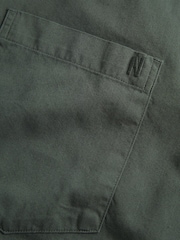 Norse Projects Green Relaxed Fit Algot Twill Long Sleeve Shirt - Image 6 of 6
