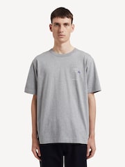 Norse Projects Grey Holger Globe Print T-Shirt - Image 1 of 5
