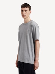 Norse Projects Grey Holger Globe Print T-Shirt - Image 2 of 5