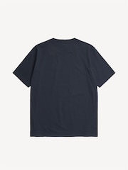 Norse Projects Navy Johannes Logo Print T-Shirt - Image 4 of 5