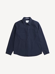 Norse Projects Blue Hjalmer Technical Twill Overshirt - Image 3 of 5