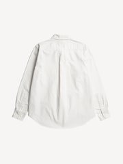Norse Projects White Relaxed Fit  Algot Overdyed Long Sleeve Oxford Shirt - Image 4 of 6
