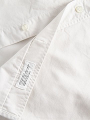 Norse Projects White Relaxed Fit  Algot Overdyed Long Sleeve Oxford Shirt - Image 6 of 6