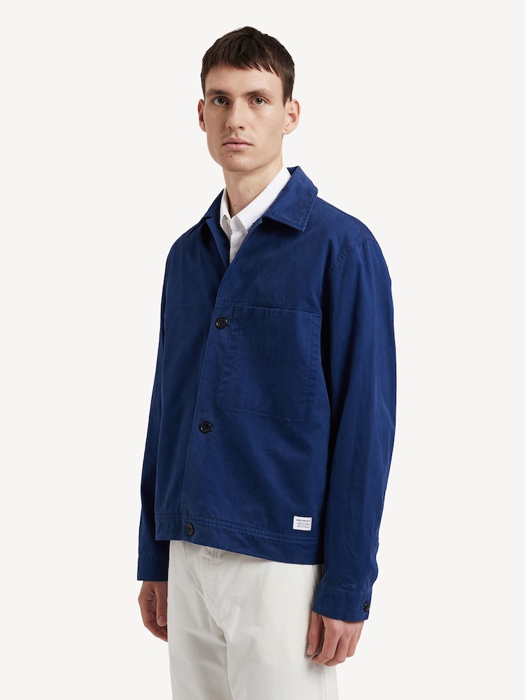 Norse Projects Blue Marcus Canvas Workwear Jacket - Image 2 of 5