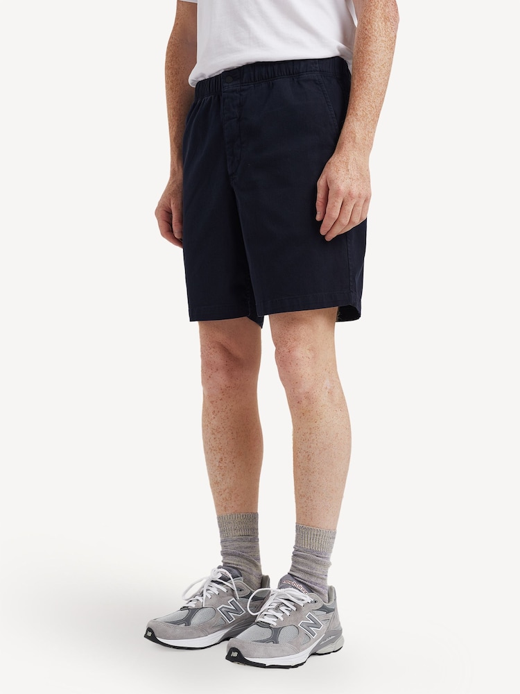 Norse Projects Blue Relaxed Fit Ezra Stretch Twill Shorts - Image 2 of 5 Norse Projects Blue Relaxed Fit Ezra Stretch Twill Shorts - Image 2 of 5