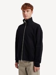 Norse Projects Black Relaxed Fit Bjorn Loopback Track Jacket - Image 2 of 4