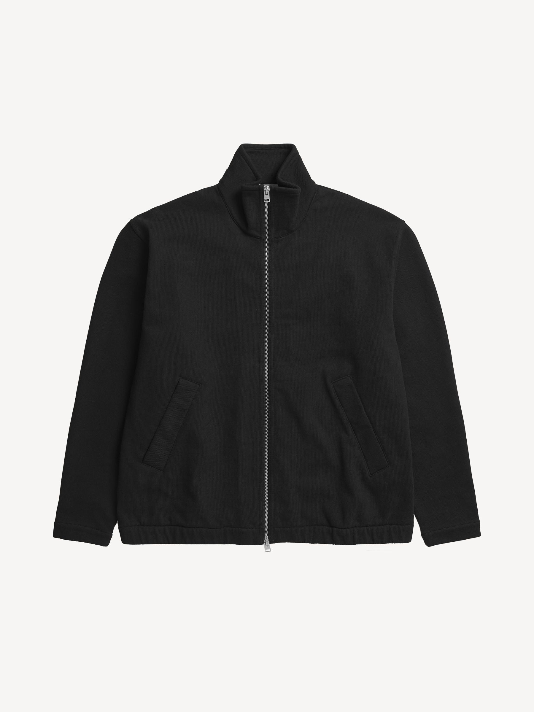 Buy Norse Projects Black Relaxed Fit Bjorn Loopback Track Jacket