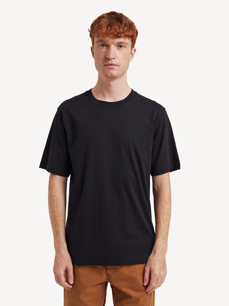 Norse Projects Black Johannes Logo Print T-Shirt - Image 1 of 5