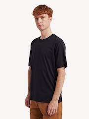 Norse Projects Black Johannes Logo Print T-Shirt - Image 2 of 5