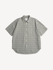 Norse Projects Green Oversized Fit Mo Check Short Sleeve Shirt - Image 2 of 4