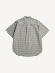 Norse Projects Green Oversized Fit Mo Check Short Sleeve Shirt - Image 3 of 4