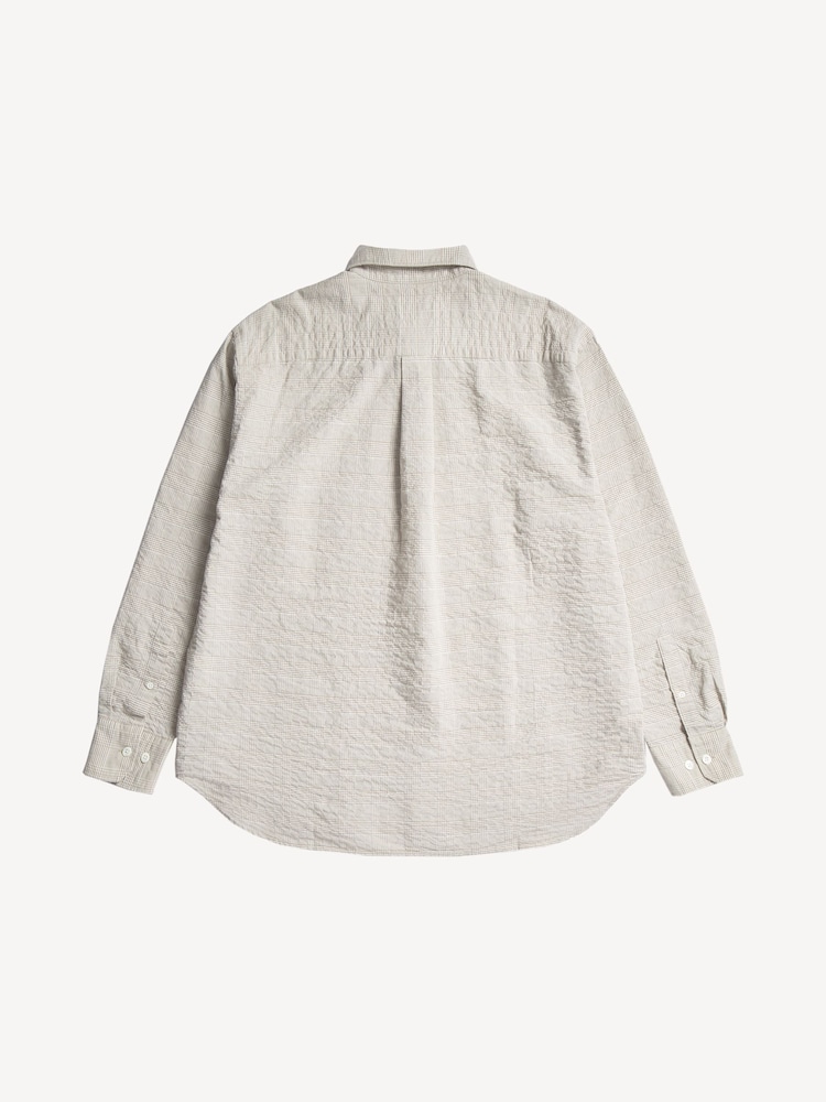 Norse Projects Brown Oversized Mo Fit Check Long Sleeve Shirt - Image 2 of 2