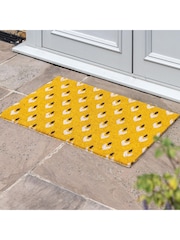 Gallery Home Yellow Ikat Coir Doormat - Image 1 of 6
