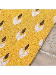 Gallery Home Yellow Ikat Coir Doormat - Image 4 of 6