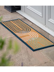 Gallery Home Natural Ikat Arch Double Doormat - Image 1 of 6