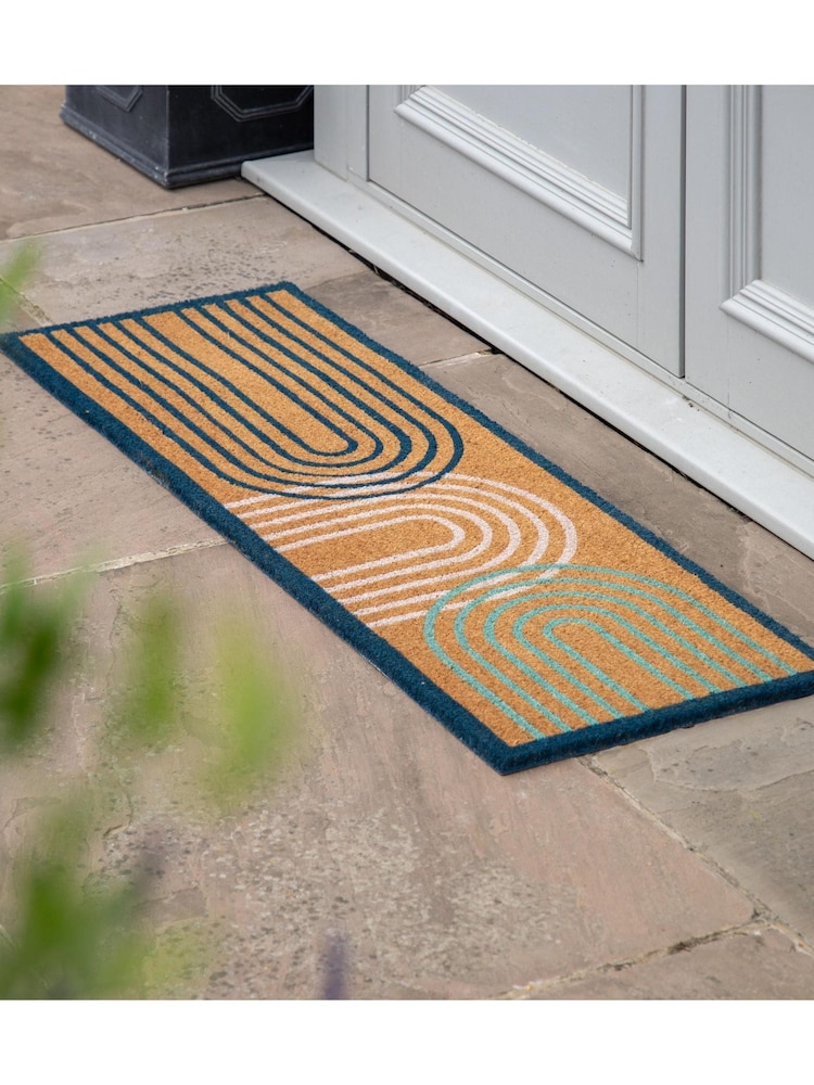 Gallery Home Natural Ikat Arch Double Doormat - Image 1 of 6