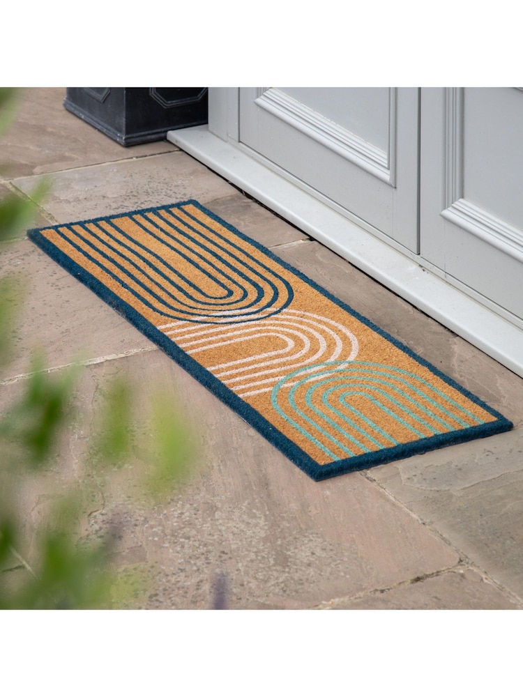Gallery Home Natural Ikat Arch Double Doormat - Image 10 of 10 Gallery Home Natural Ikat Arch Double Doormat - Image 10 of 10