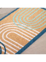 Gallery Home Natural Ikat Arch Double Doormat - Image 5 of 6