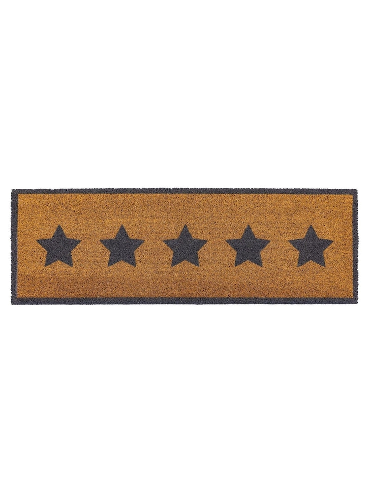 Gallery Home Natural Star Coir Double Doormat - Image 4 of 4