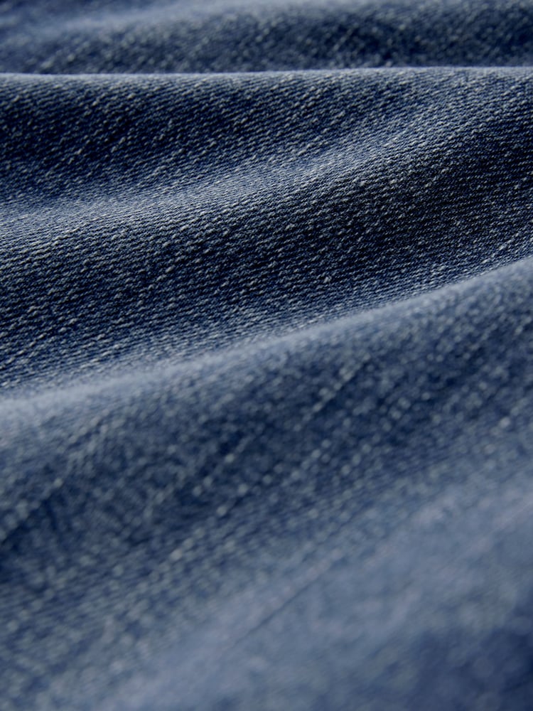 Dark Blue High Rise Stretch Wide Leg Jeans - Image 10 of 10