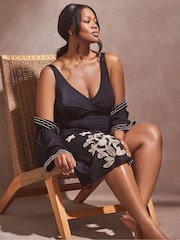 Live Unlimited Black Curve Ruched Swimsuit - Image 3 of 3