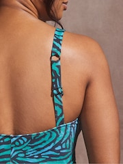 Live Unlimited Green Curve Ruched Swimsuit - Image 5 of 6