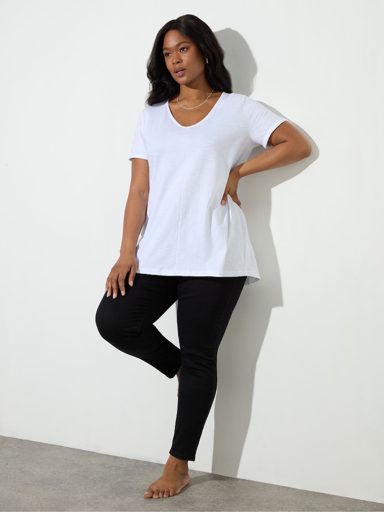 Live Unlimited Black Petite Curve Denim Jeggings - Image 2 of 5