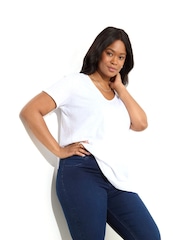 Live Unlimited Blue Petite Curve Denim Jeggings - Image 2 of 5