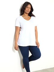 Live Unlimited Blue Petite Curve Denim Jeggings - Image 3 of 5