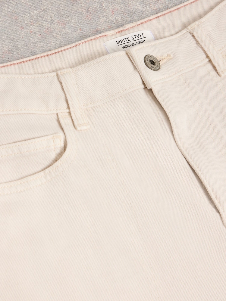 Natural - White Stuff Tia Wide Leg Crop Jeans - Imagen 6 de 6 Natural - White Stuff Tia Wide Leg Crop Jeans - Imagen 6 de 6