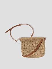 Monsoon Amber Raffia Crochet Cross-Body Bag - Bild 1 von 4
