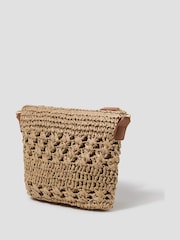 Monsoon Amber Raffia Crochet Cross-Body Bag - Bild 2 von 4