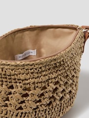 Monsoon Amber Raffia Crochet Cross-Body Bag - Bild 3 von 4