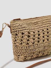Monsoon Amber Raffia Crochet Cross-Body Bag - Bild 4 von 4