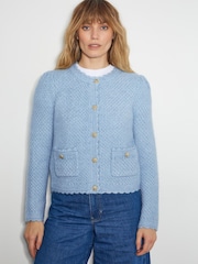 Monsoon Blue Suki Stitch Cardigan - Image 1 of 5
