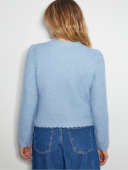 Monsoon Blue Suki Stitch Cardigan - Image 3 of 5