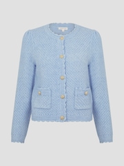 Monsoon Blue Suki Stitch Cardigan - Image 5 of 5