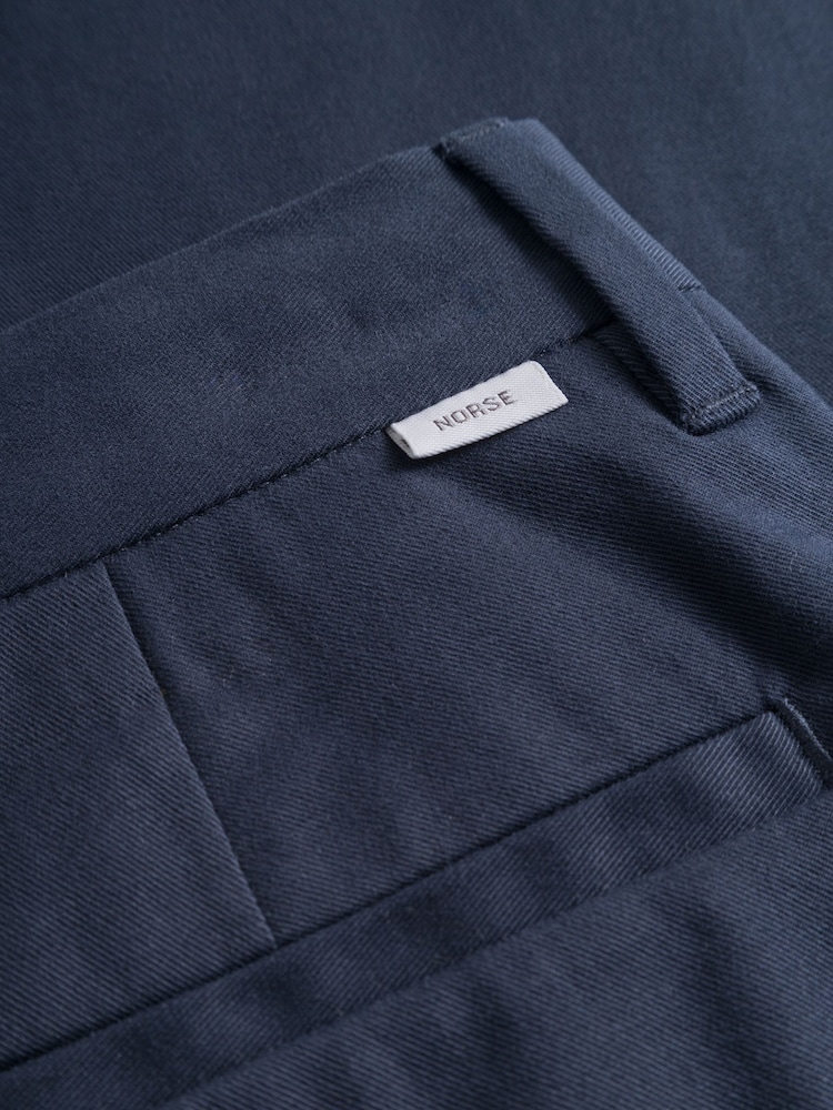 Norse Projects Blue Standard Straight Leg Chino Trousers - Image 6 of 6