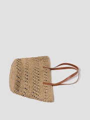 Monsoon Amber Raffia Crochet Tote Bag - Bild 2 von 4