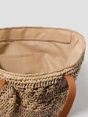 Monsoon Amber Raffia Crochet Tote Bag - Bild 3 von 4