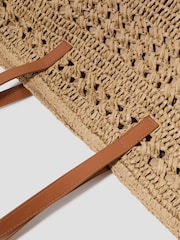 Monsoon Amber Raffia Crochet Tote Bag - Bild 4 von 4