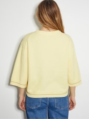 Monsoon Blusa Coleen Crew com manga curta e  Jumper - Imagem 3 de 5