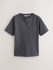Blue/Ecru/Slate Grey Contrast Stitch Regular Fit Heavyweight T-Shirts 3 Pack - Image 2 of 9