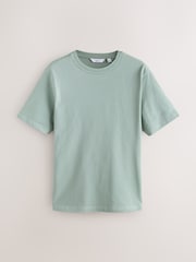Blue/Ecru/Slate Grey Contrast Stitch Regular Fit Heavyweight T-Shirts 3 Pack - Image 3 of 9