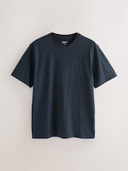 Purple / Navy Blue / Orange / Green Regular Fit T-Shirts 4 Pack - Image 4 of 11