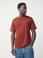 Purple / Navy Blue / Orange / Green Regular Fit T-Shirts 4 Pack - Image 7 of 11