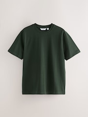 Navy Blue/Green/Burgundy Red Relaxed Fit Heavyweight T-Shirts 3 Pack - Image 2 of 6