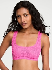 Victoria's Secret Ultra Pink Sexy Tee Lace Scoop Bralette - Image 1 of 3